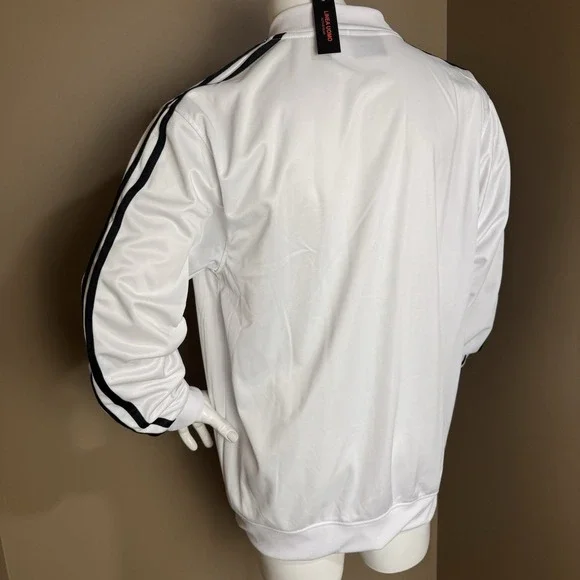 Raffi Linea Uomo Activewear Track Jacket White Men's 2XL TRUSSARDI ITALY NWT - Picture 4 of 6